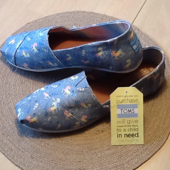 TOMS unicorn shoes NEW